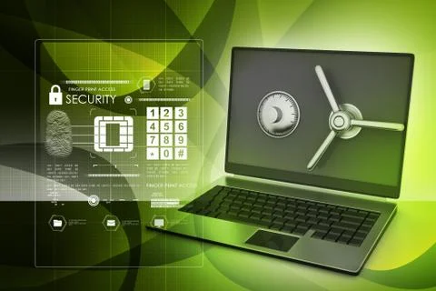 Data security concept Stock Illustration