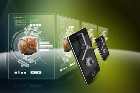 Data security concept 스톡 일러스트