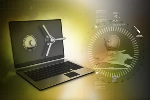 Data security concept Stock Illustration