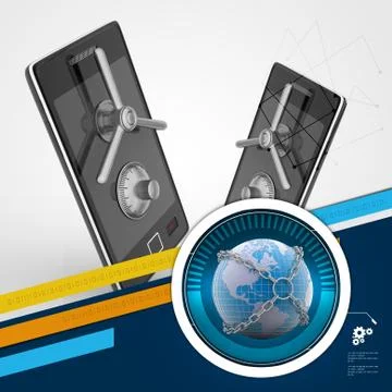 Data security concept Stock Illustration