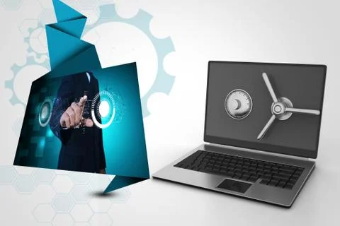 Data security concept Stock Illustration
