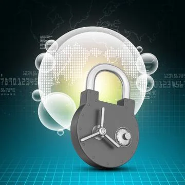 Data security concept Stock Illustration