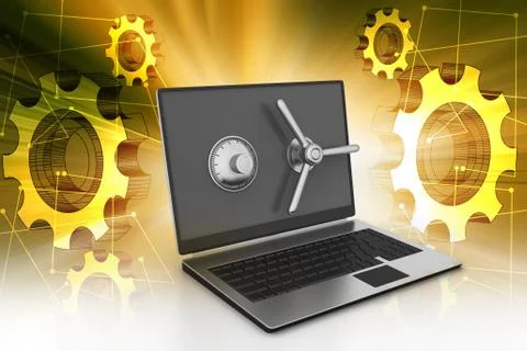 Data security concept Stock Illustration