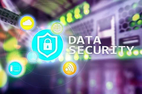 Data security, cyber crime prevention, Digital information protection. Lock Stock Photos