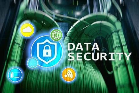 Data security, cyber crime prevention, Digital information protection. Lock Stock Photos