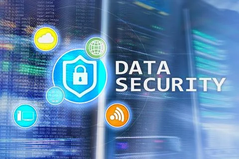 Data security, cyber crime prevention, Digital information protection. Lock.. Stock Photos