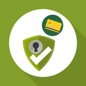 Data Security design. Protect icon. Data center illustration , vector Stock Illustration