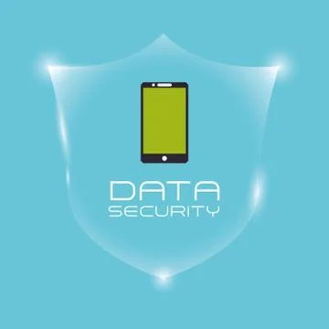 Data Security design. Protect icon. Data center illustration , vector Stock Illustration