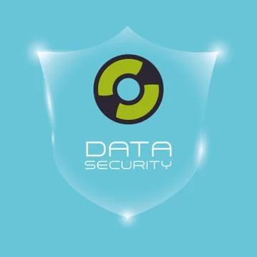 Data Security design. Protect icon. Data center illustration , vector Stock Illustration
