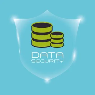 Data Security design. Protect icon. Data center illustration , vector Stock Illustration