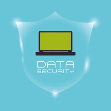 Data Security design. Protect icon. Data center illustration , vector Stock Illustration