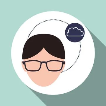Data Security design. Protect icon. Data center illustration , vector Stock Illustration
