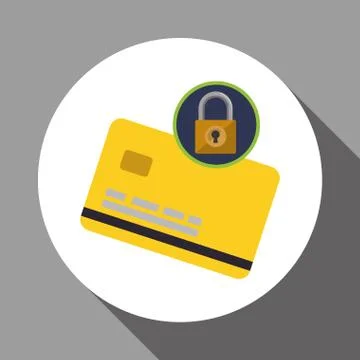 Data Security design. Protect icon. Data center illustration , vector Illustrazione stock