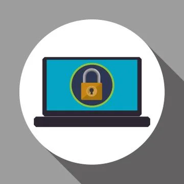 Data Security design. Protect icon. Data center illustration , vector Stock Illustration