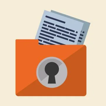 Data Security design. Protect icon. Data center illustration , vector Stock Illustration