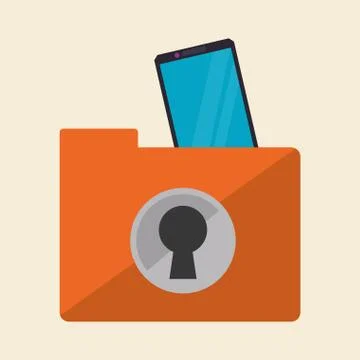 Data Security design. Protect icon. Data center illustration , vector Stock Illustration