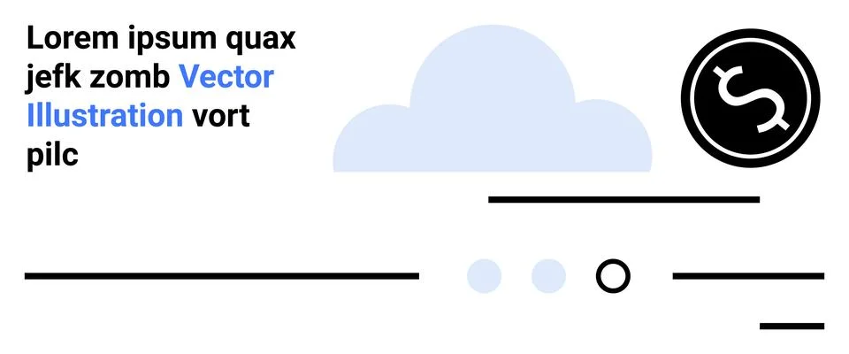 Data security, digital economy, cloud computing, online transactions, financi Stockillustratie