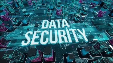 Data Security with digital technology concept Video stock 103395428