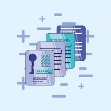 Data security files icon 库存插图