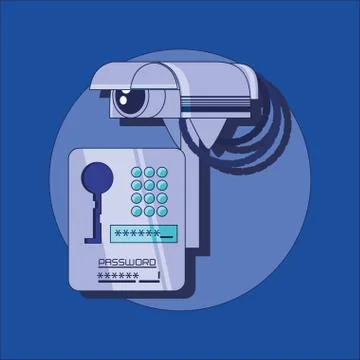 Data security files icon vector ilustration Stock Illustration