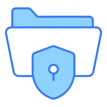 Data security Finance Related Vector Line Icon. Editable Stroke Pixel Perfect Stock Illustration