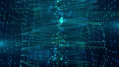 Data Security Firewalls Cloud Computing Encryption Tech Network AI Stock Footage 313571075