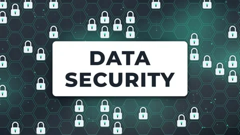 Data Security Hex Locks Animation Cybersecurity Concept Hexagonal Pattern Stock Footage 347923638