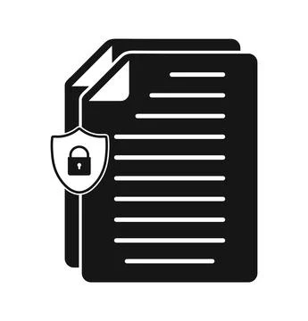 Data Security Icon. Flat style vector EPS. Stock Illustration