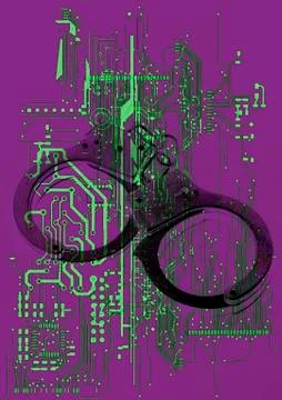 Data security, illustration Stockillustratie