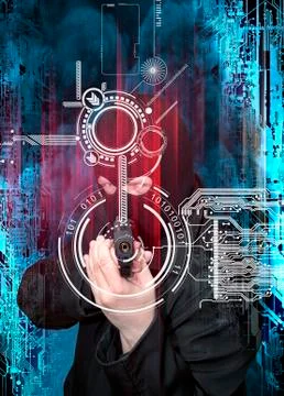 Data security, illustration Stock Illustration