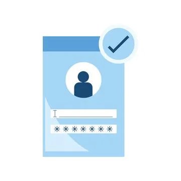 Data security illustration of a web user 스톡 일러스트