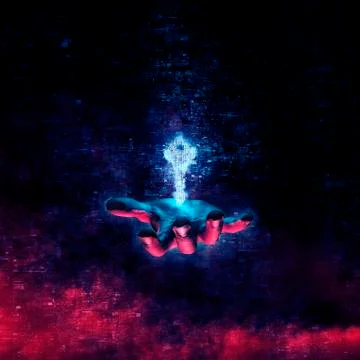 Data security key concept Illustrazione stock