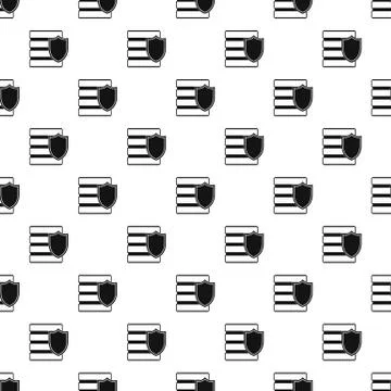 Data security pattern, simple style Stock Illustration