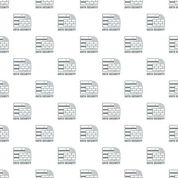 Data security pattern vector seamless Stock Illustration