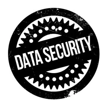 Data Security rubber stamp Illustrazione stock
