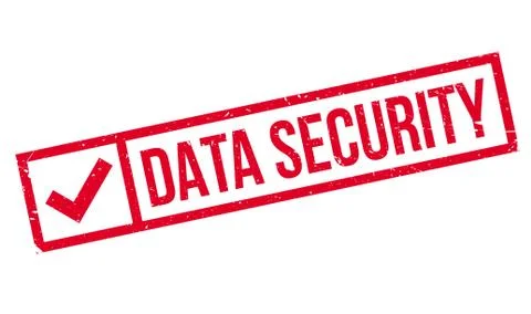 Data Security rubber stamp Illustrazione stock