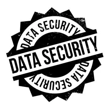 Data Security rubber stamp 库存插图