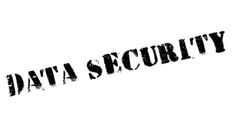 Data Security rubber stamp Illustrazione stock
