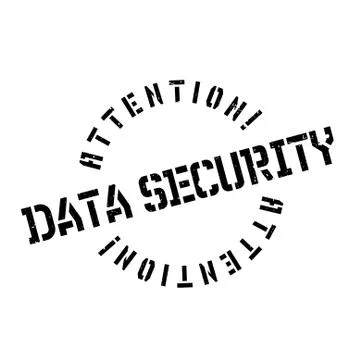 Data Security rubber stamp 库存插图