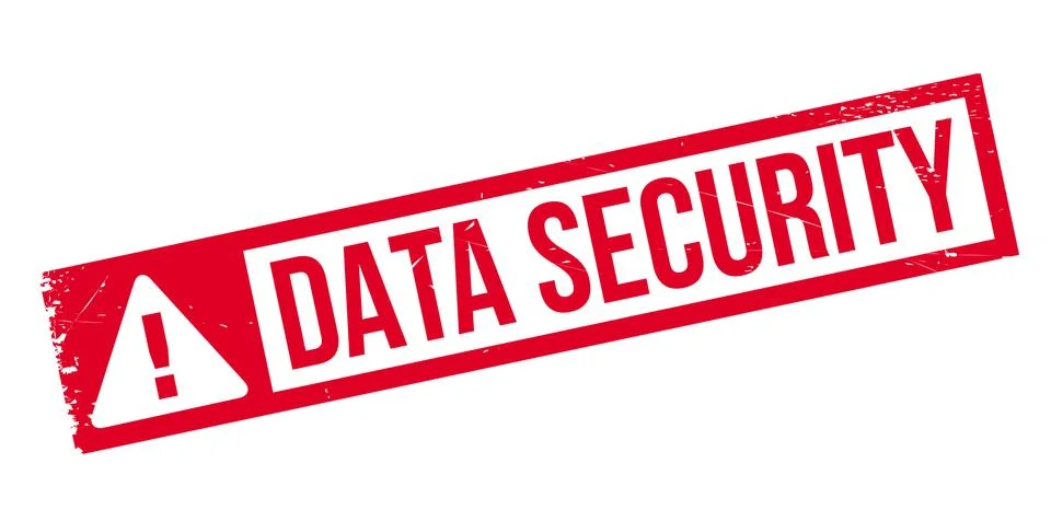 Data Security rubber stamp Illustrazione stock