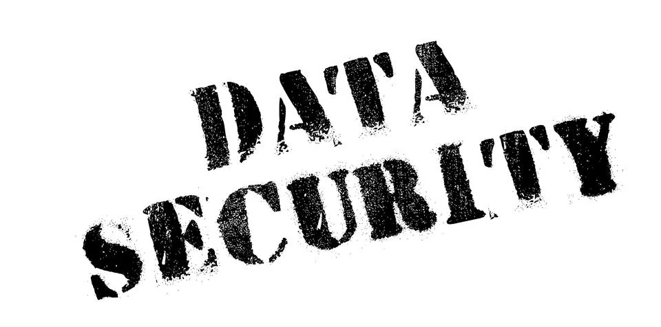 Data Security rubber stamp Illustrazione stock