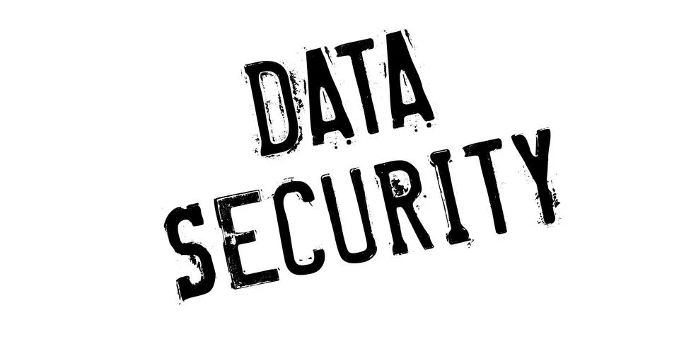 Data Security rubber stamp Illustrazione stock