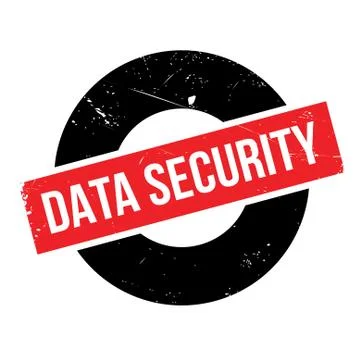 Data Security rubber stamp Illustrazione stock