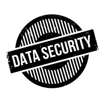 Data Security rubber stamp Illustrazione stock