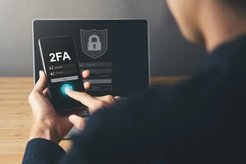 Data Security system concept, Business man use mobile phone with security i.. Stock Photos
