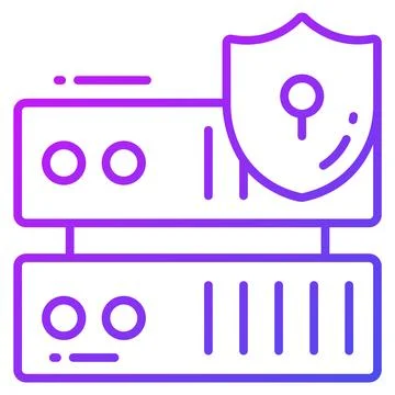 Data security vector icon. Illustration for graphic and web design. Illustrazione stock