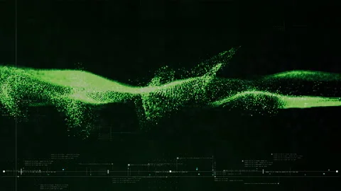 Data Sequence Analysis HUD Video stock 136788138