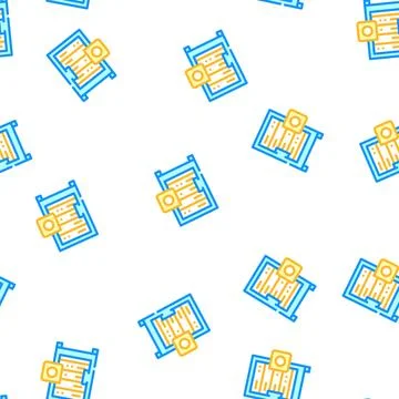 Data server color icon vector isolated illustration Stock Illustration