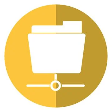 Data server folder security system technology shadow 스톡 일러스트