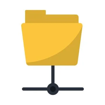 Data server folder security system technology Stock Illustration